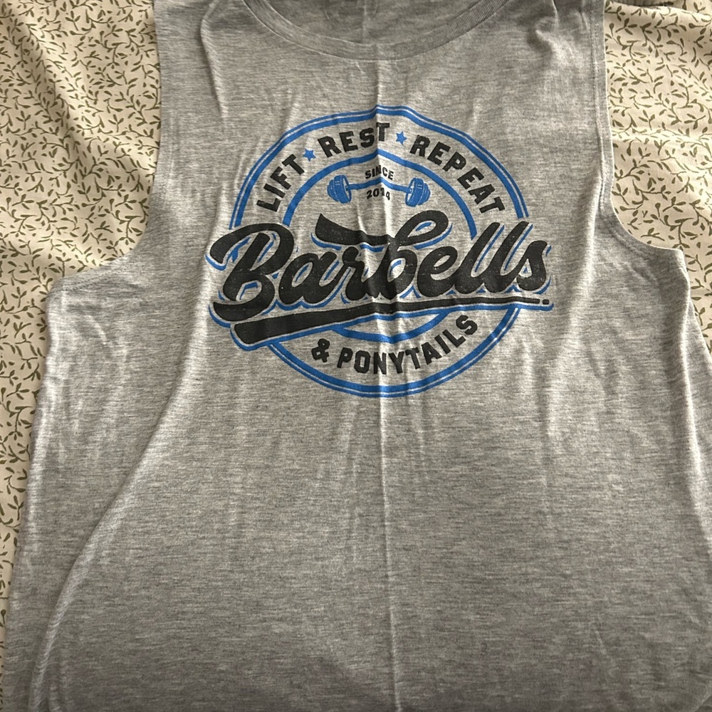 Gray Muscle Tee